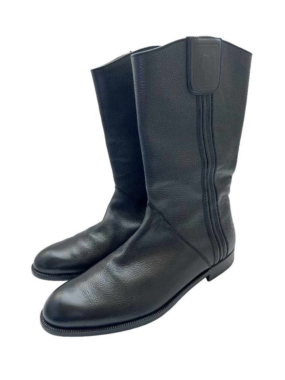 $2300 Gucci Mens Black Riding Boots Tom Ford Era Dress Shoes US 9 /UK 8.5 / 42.5